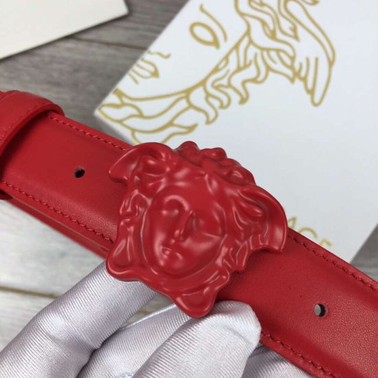 Replica MEDUSA HEAD LEATHER RED BELT - B50 UK replica MEDUSA HEAD LEATHER RED BELT - B50 UK