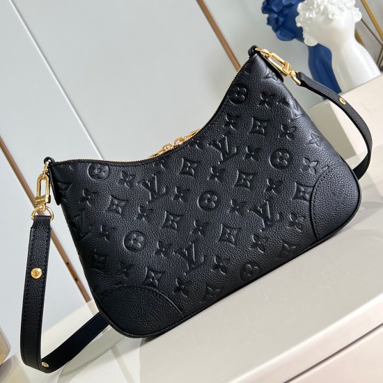 Replica L Women CrossBody and Shoulder Boulogne Bag Black Monogram Empreinte M12930 Uk
