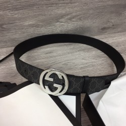 Black Monogrammed Coated-Canvas Belt - B46 Uk Black Monogrammed Coated-Canvas Belt - B46 Uk