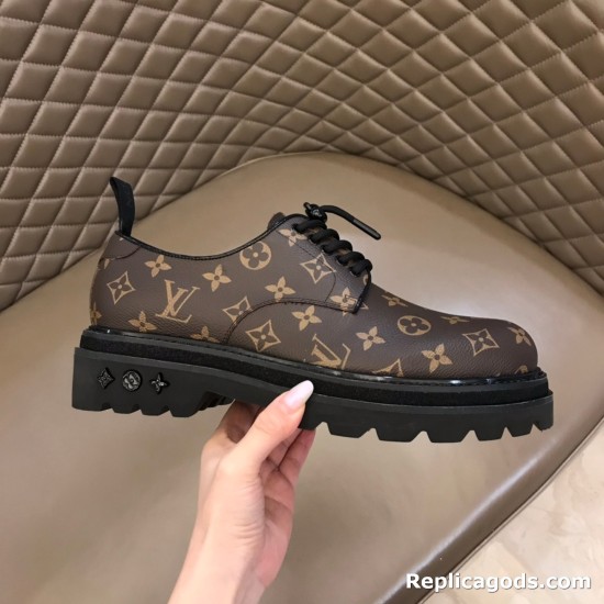replica BLACK ICE DERBY IN BROWN - LV328 UK