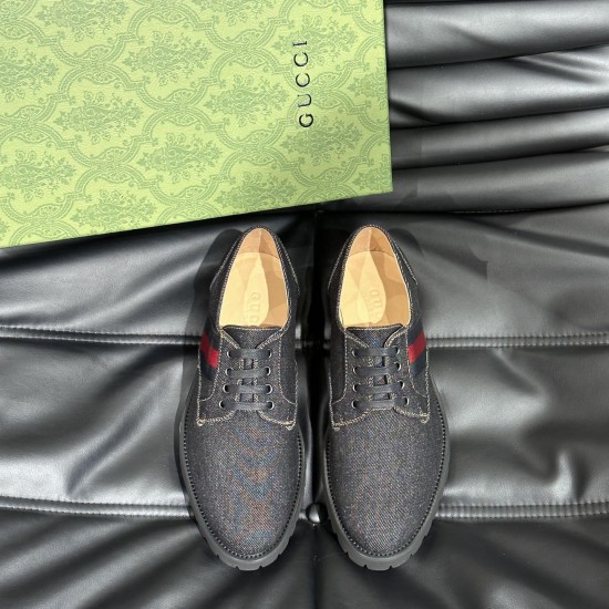 replica DENIM LACE-UP SHOES GREY - GC378 UK