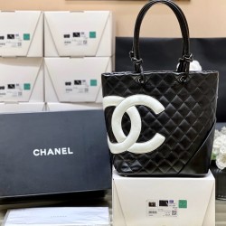 BLACK MEDIUM CAMBON LIGNE TOTE A29793 UK BLACK MEDIUM CAMBON LIGNE TOTE A29793 UK