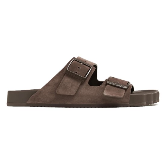 replica SUNDAY SUEDE SANDALS IN BROWN - BBS20 UK