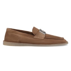 LOGO LOAFERS IN BROWN - GD225 UK