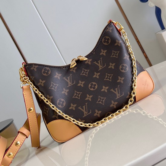 Replica L Women CrossBody and Shoulder Boulogne Handbag Natural Beige Monogram Canvas M45832 Uk