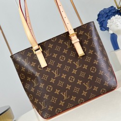 PIANO TOTE BAG BROWN COATED CANVAS M12095 UK