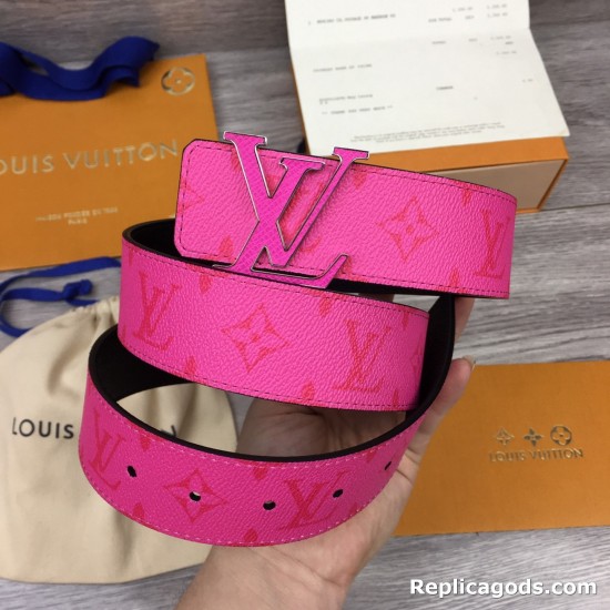 Replica INITIALES 40MM REVERSIBLE BELT PINK - B176 UK replica INITIALES 40MM REVERSIBLE BELT PINK - B176 UK