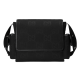 Gucci Men's Men Jumbo Gg Baby Changing Bag In Black Uk front view Men's Front view of the black men monogram canvas baby changing bag with front flap