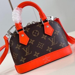 Nano Alma Handbag Orange Monogram Canvas M82717 Uk