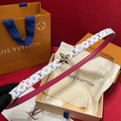 LV X TAKASHI MURAKAMI FLOWERGRAM 15MM REVERSIBLE BELT - B393 UK