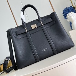 GEORGES TOTE MM BAG BLACK CUIR MILLSIME LEATHER M23153 UK GEORGES TOTE MM BAG BLACK CUIR MILLSIME LEATHER M23153 UK