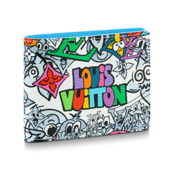 MULTIPLE WALLET MONOGRAM COMICS CANVAS M82023 UK