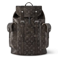 Christopher Mm Backpack Black Brushed Monogram Cowhide Leather M11521 Uk Christopher Mm Backpack Black Brushed Monogram Cowhide Leather M11521 Uk