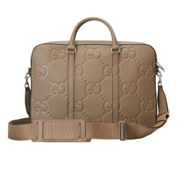 JUMBO GG BRIEFCASE BEIGE LEATHER UK