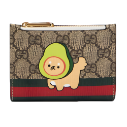 Kawaii Gg Suprerme Canvas Wallet Brrown Uk