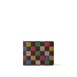Slender Wallet Multicolor Damier Ebene Canvas N00185 Uk