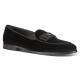 replica VELVET LEATHER LOAFERS IN BLACK - GD237 UK