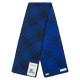 replica VINTAGE CHECK WOOL SCARF IN BLUE UK