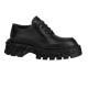 replica LEATHER LACE UP SHOES IN BLACK - LV463 UK