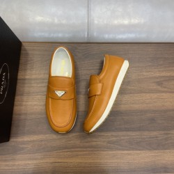 LEATHER LOAFERS IN BROWN - PD182 UK