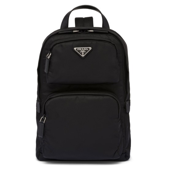 replica ENAMEL TRIANGLE-LOGO BACKPACK UK