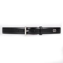 Leather Belt With Gg Detail - B42 Uk
