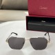 Replica Cartier Men Sunglasses Ct0424S Sunglasses Gold Silver - Sg61 Uk