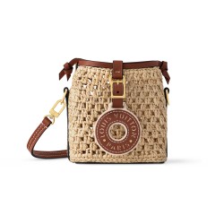 Noe Purse Natural/Tan Raffia M83521 Uk