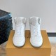 replica HIGH TOP SNEAKERS IN WHITE - LV742 UK