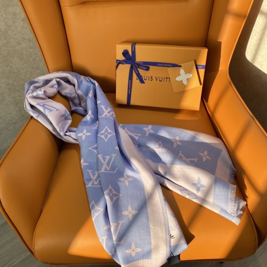 replica SCARF MONOGRAM BLUE UK
