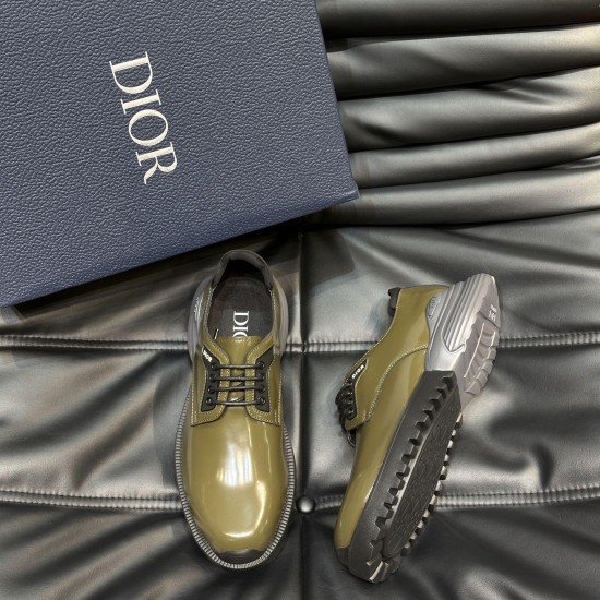 Replica Dior 11957 DFR#11026 Buddha Luxury Replica Combat Derby Shoe Khaki Polished Calfskin - Cd266 Uk - 11957 - Buddha Luxury