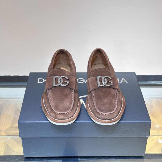 Replica Dolce & Gabbana 11078 DFR#14422 Buddha Luxury Replica Logo Loafers In Brown - Gd225 Uk - 11078 - Buddha Luxury