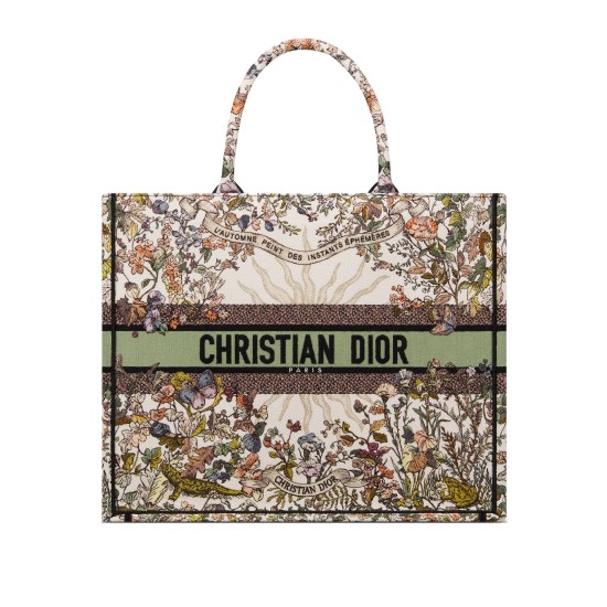 Replica Dior 13255 DFR#12886 Buddha Luxury Replica Medium Book Tote Ecru Multicolor 4 Saisons Automne Soleil Embroidery Uk - 13255 - Buddha Luxury