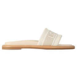 BLISS COMFORT MULES IN WHITE ECRU - LVS91 UK