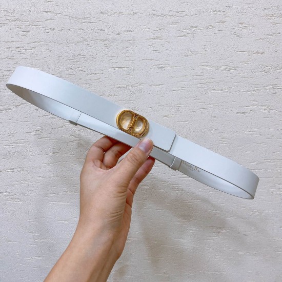 replica BELT 30 MONTAIGNE AVENUE WHITE - B323 UK