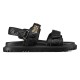 replica DI0RACT SANDALS BLACK QUILTED CANNAGE CALFSKIN - CDS17 UK