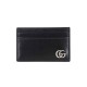 replica GG MARMONT BOARDED CARD HOLDER IN BLACK UK
