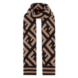 SCARF FF MULTICOLOR WOOL AND VISCOSE SHAWL UK