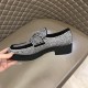 Replica Crytal-Embellished Satin Loafers - Pd104 Uk - 11272 - Buddha Luxury