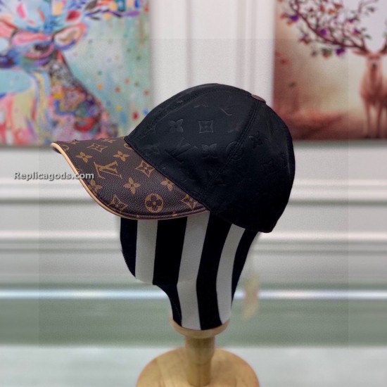 replica GET READY CAP IN BLACK AND BROWN UK