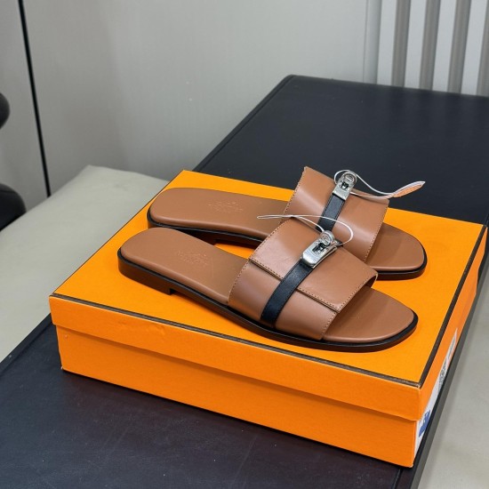 Replica Hermes 14860 HFR#11170 Buddha Luxury Replica Giulia Sandals In Brown - Hs67 Uk - 14860 - Buddha Luxury