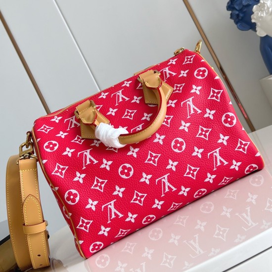 Replica L Men Crossbody Bags Speedy P9 Bandouli?Re 30 Bag In Red M21112 Uk