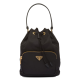 Replica Duet Re-Nylon Bucket Bag In Black Uk - 14270 - Buddha Luxury