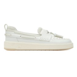 MA TASSLE HYBRID LOAFERS IN WHITE - RI64 UK