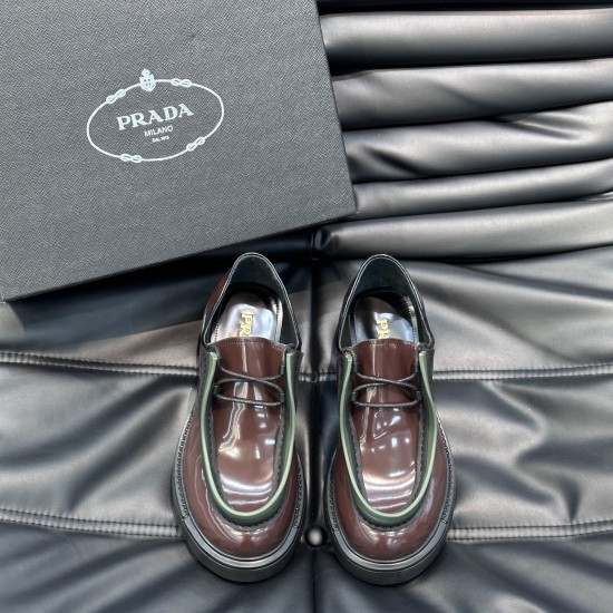 replica DIAPASON OPAQUE BRUSHED LEATHER LACE-UP SHOES SIENNA/MILITARY GREEN - PD140 UK