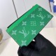 replica COIN CARD HOLDER CACTUS GREEN TAIGA COWHIDE LEATHER M83102 UK