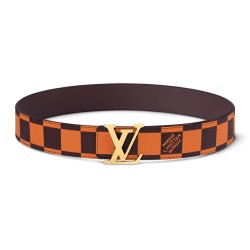 Lv Initiales 40Mm Reversible Belt Orange - B356 Uk