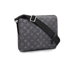 L Men's District PM Monogram Ecipse Canvas Messenger Bag