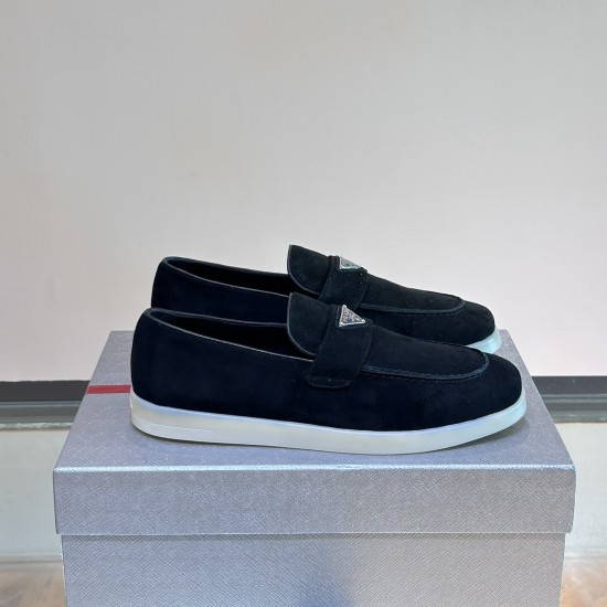 Replica SUEDE LOAFERS IN BLACK - PD194 UK replica SUEDE LOAFERS IN BLACK - PD194 UK
