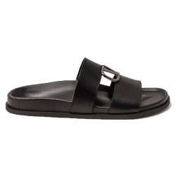 GARAVANI VLOGO SLIDES IN BLACK UK GARAVANI VLOGO SLIDES IN BLACK UK